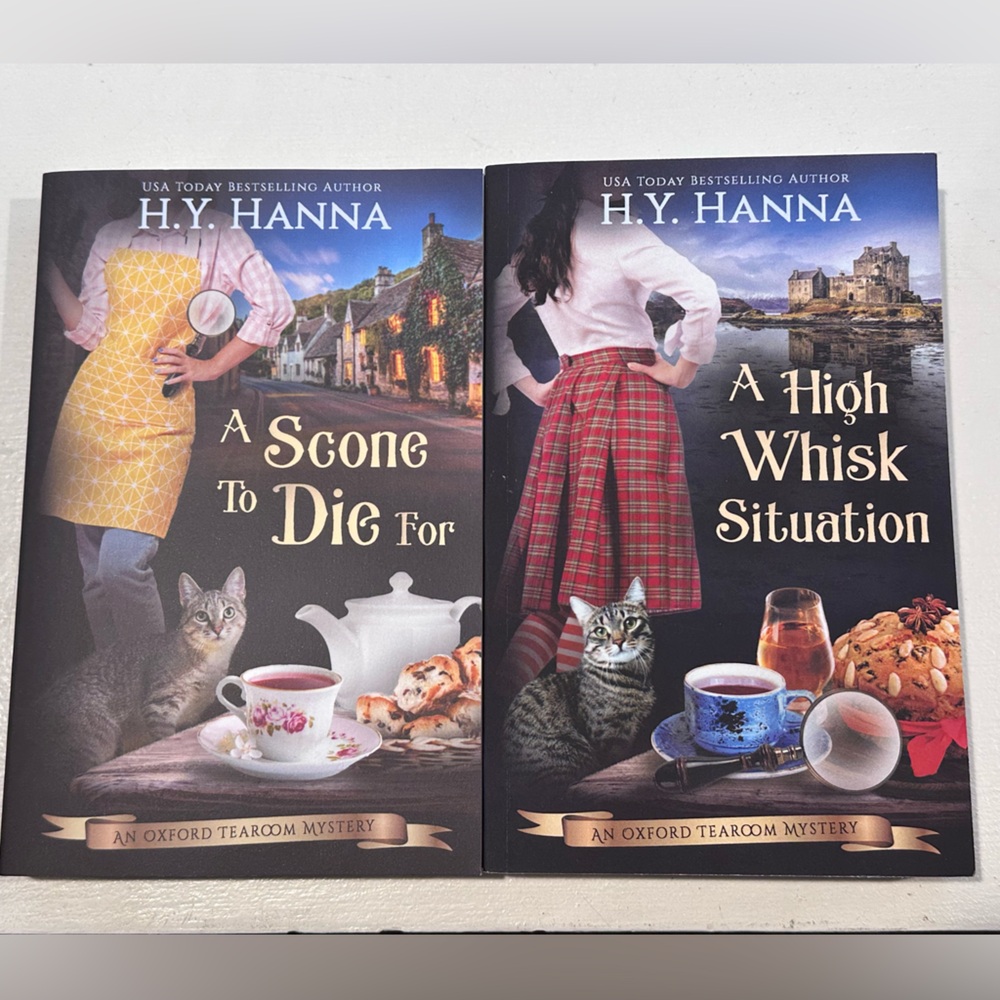 H.Y. Hanna Mystery Book Set of 2 A High Whisk Situation & A Scone To Die For